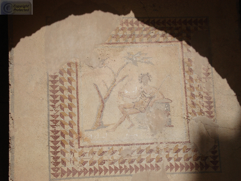 Mosaic Detail in the Temple of Bacchus in Baalbek